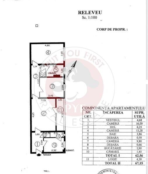 Bl Alexandru Obregia | 3 camere | Semidec | 67mp | B11836